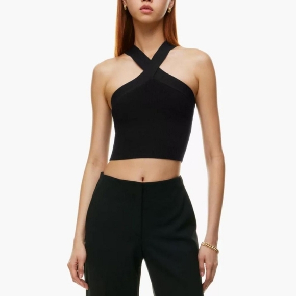 Artizia Babaton Sculp tknit Criss Cross Cropped Tank - Picture 2 of 10